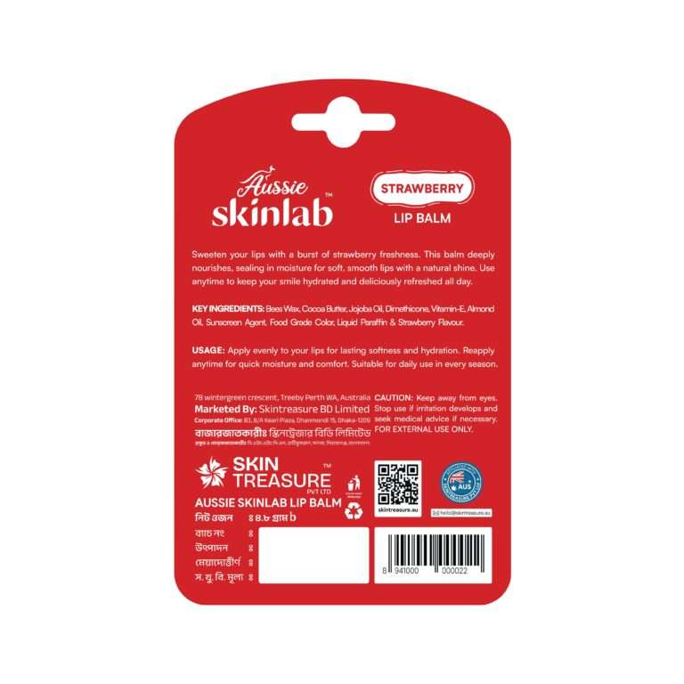 Strawberry Lip Balm Side 2